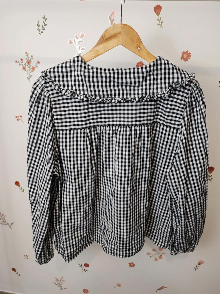 Blouse évasée vichy taille L/xl
