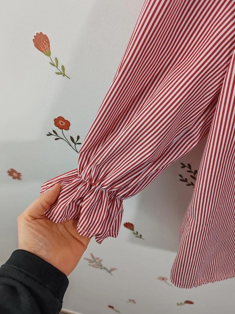 Blouse rayée rouge taille S/m