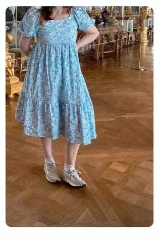 Robe longue cottage fleurie taille 40