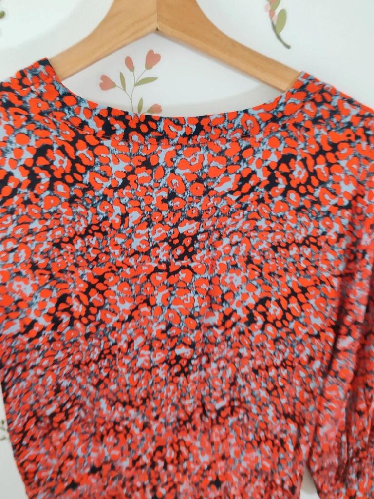 Robe longue rouge taille L