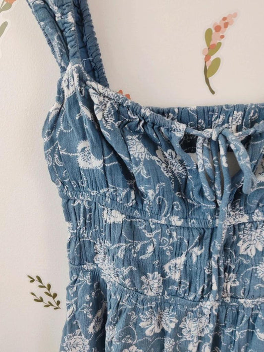 Robe courte fleurs taille S