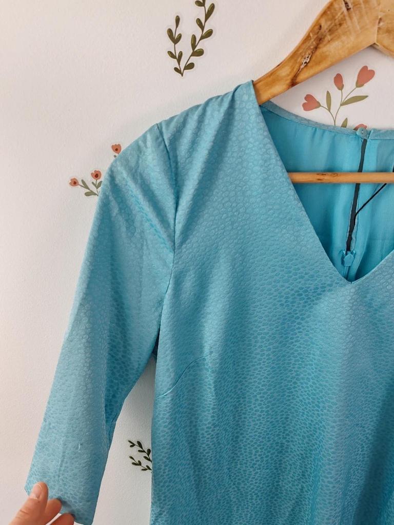 Robe droite bleu taille S/36