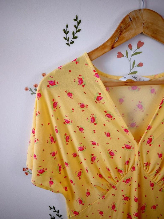 Robe fleuri mango taille L