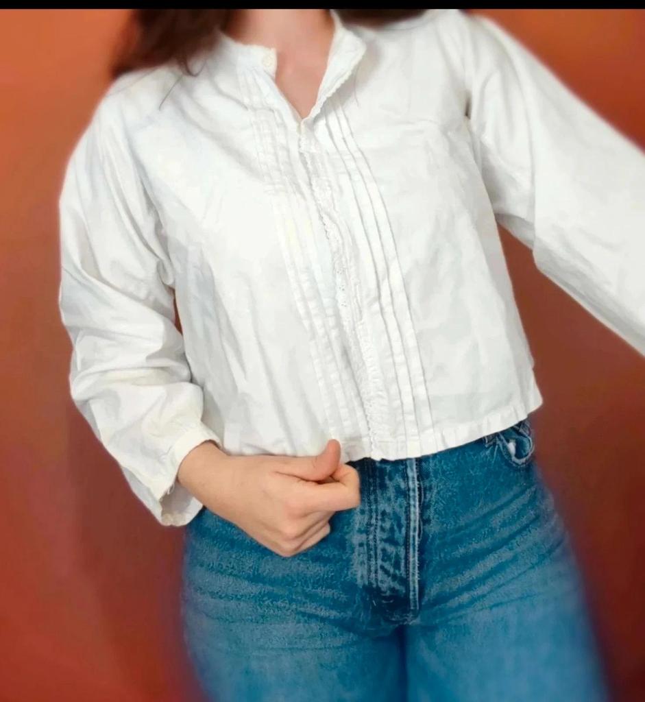 Blouse vintage blanche taille 40/42