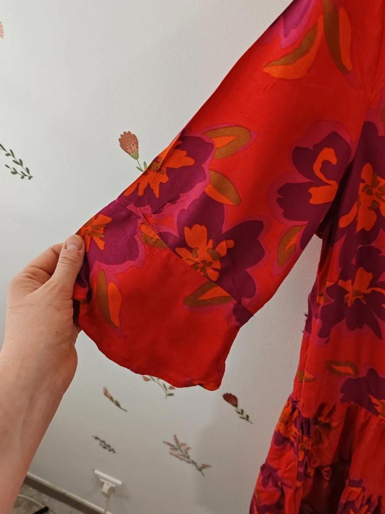 Robe courte orange taille 40