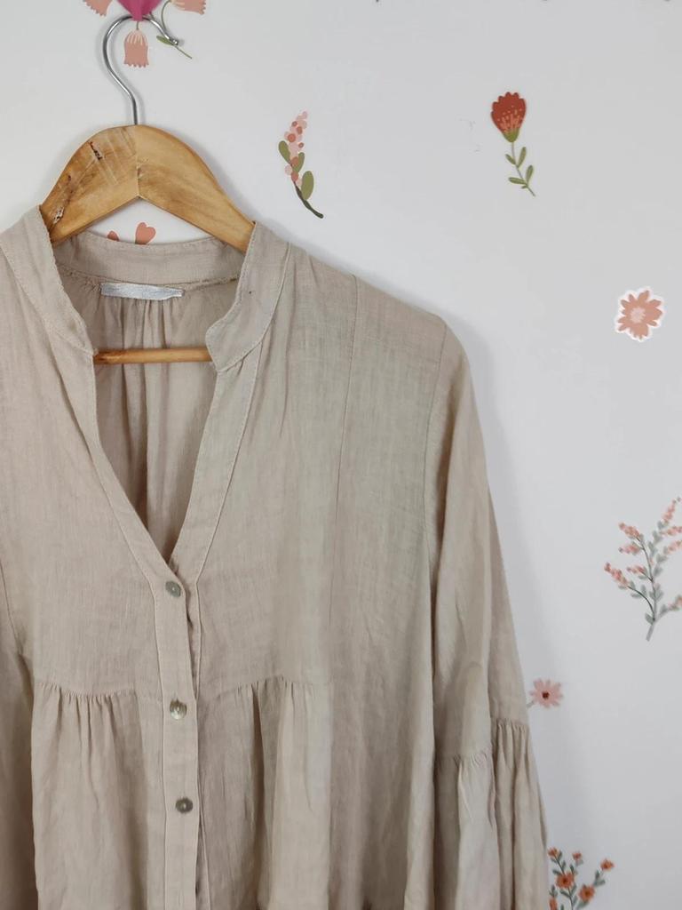 Robe lin beige taille M/l