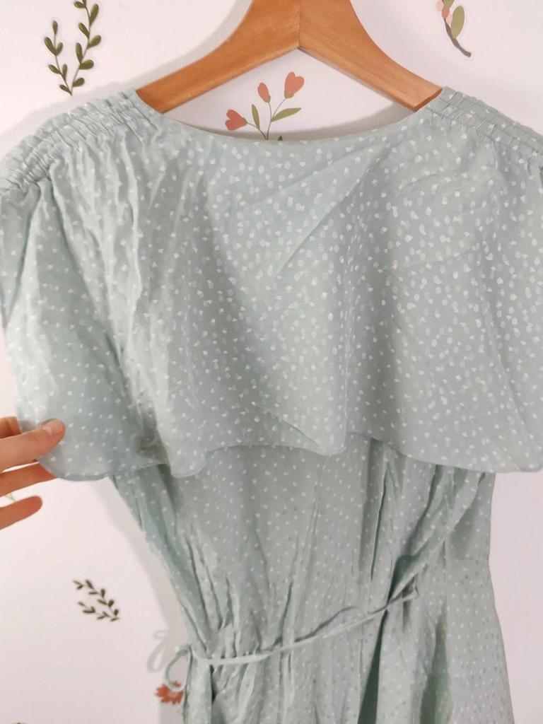 Robe portefeuille à pois taille 42