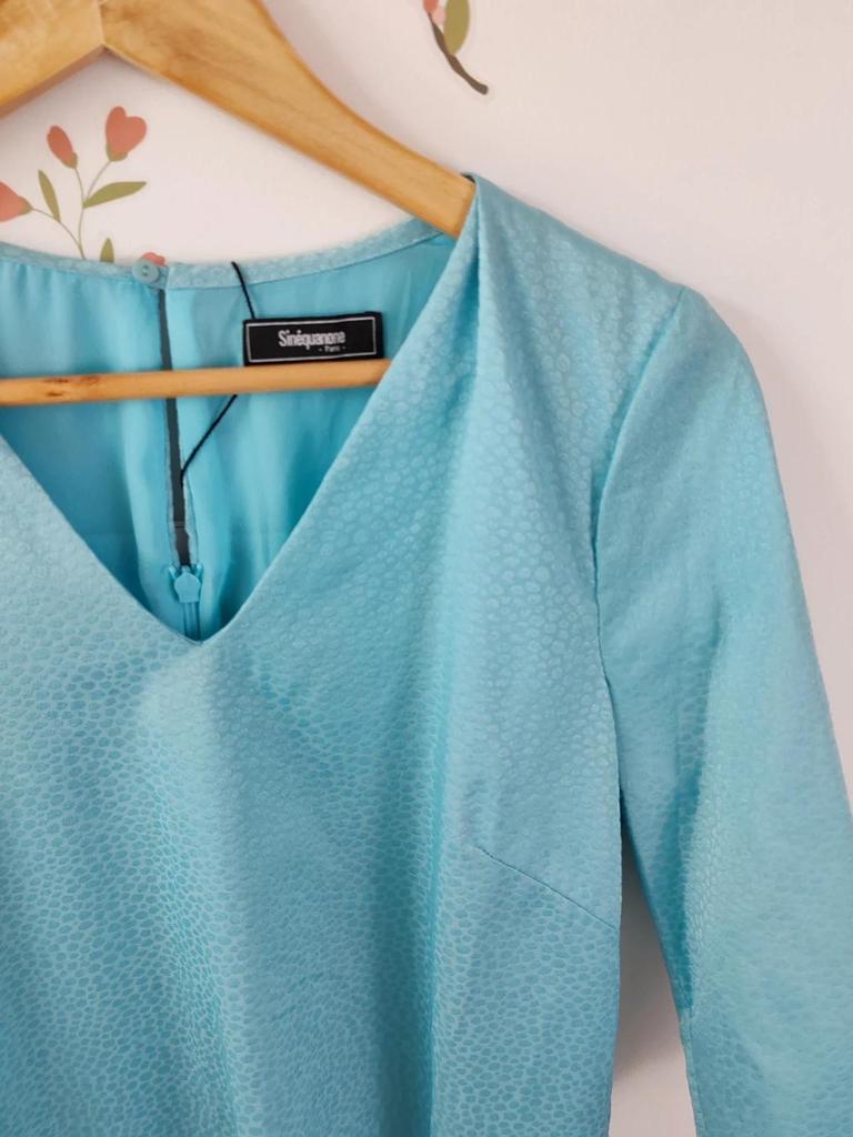 Robe droite bleu taille S/36