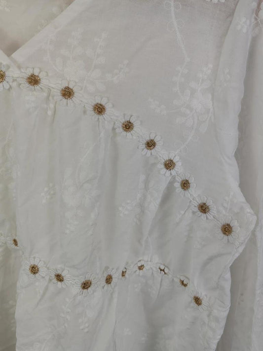 Blouse broderie taille L