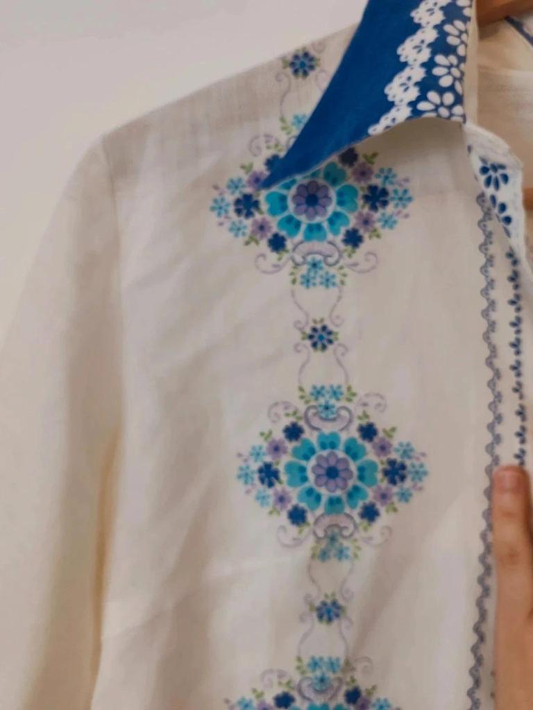 Chemisier à motif vintage taille Xs/s