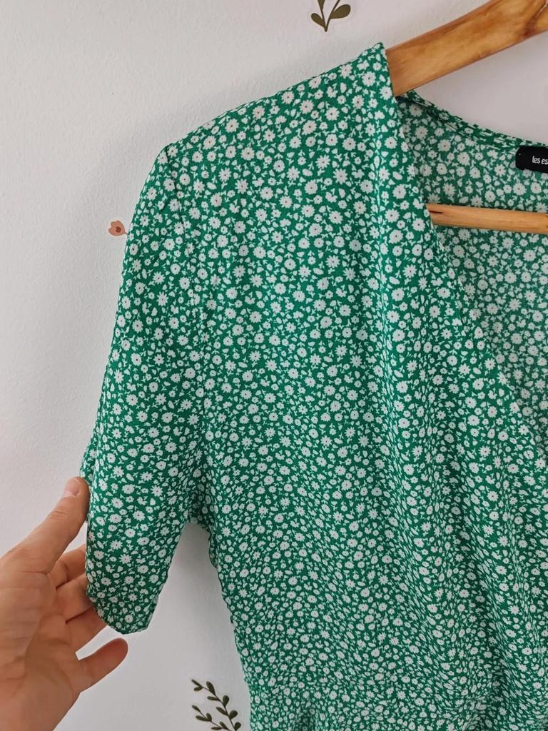 Robe courte verte taille 42