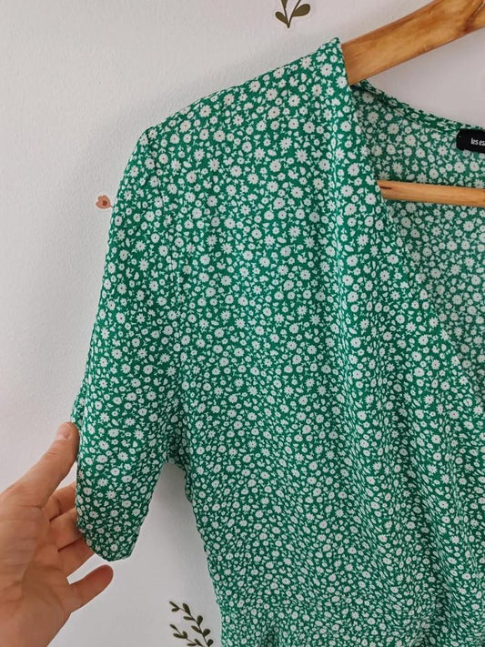 Robe courte verte taille 42