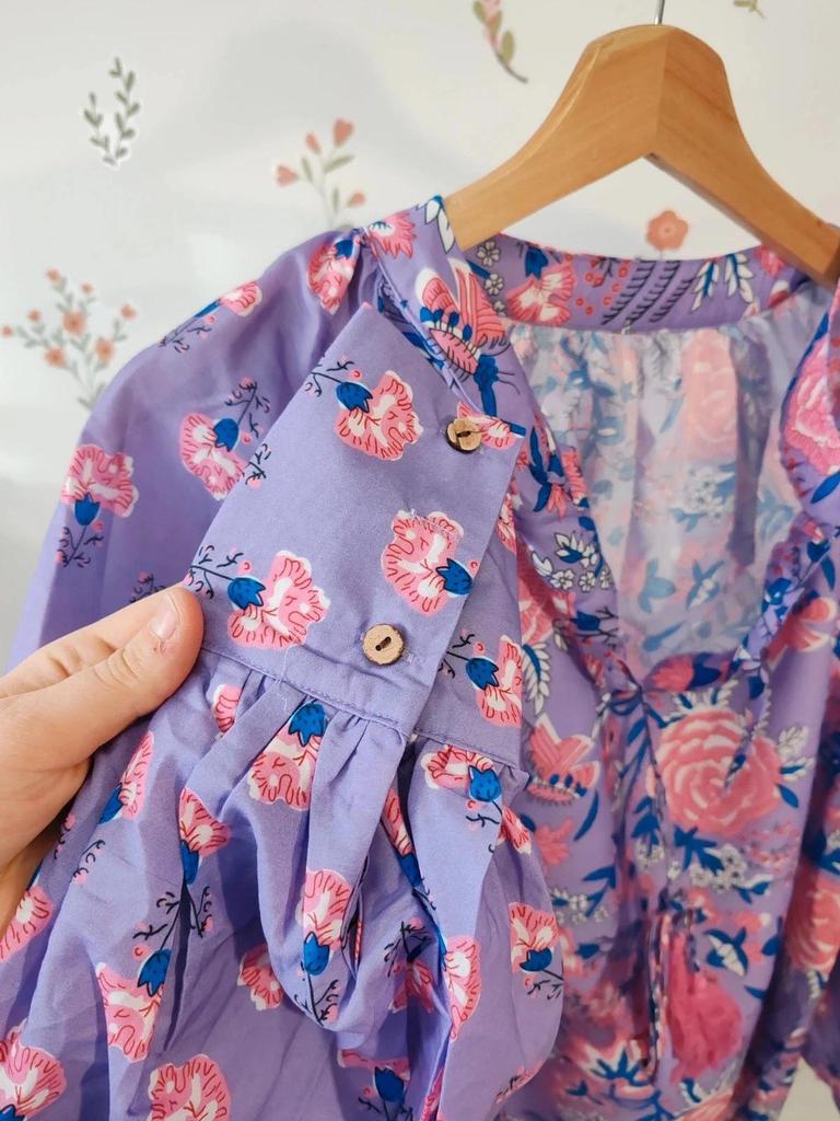 Blouse violette large taille L/xl