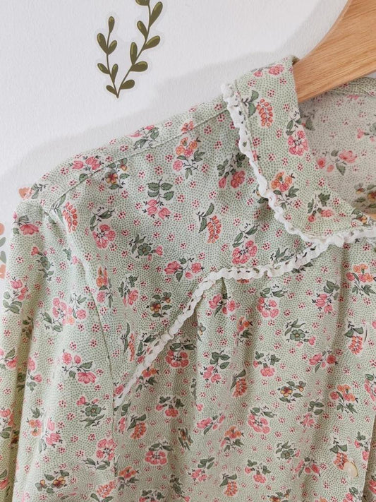 Blouse fleurie vintage taille S/m