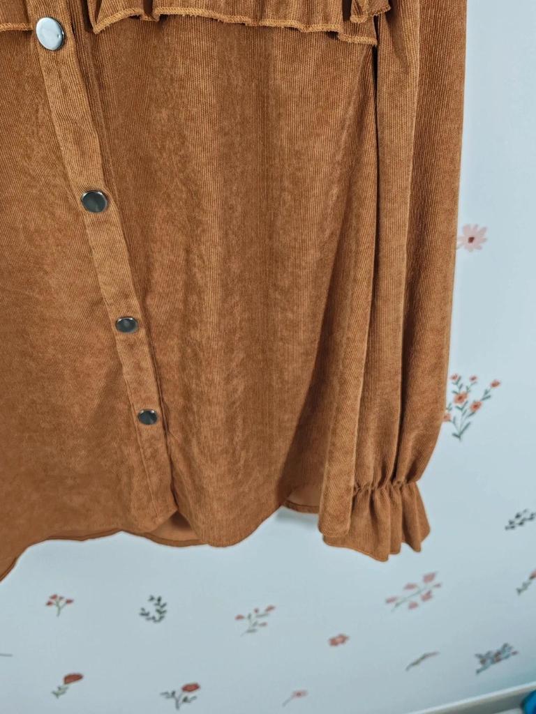 Blouse velours camel taille M/l