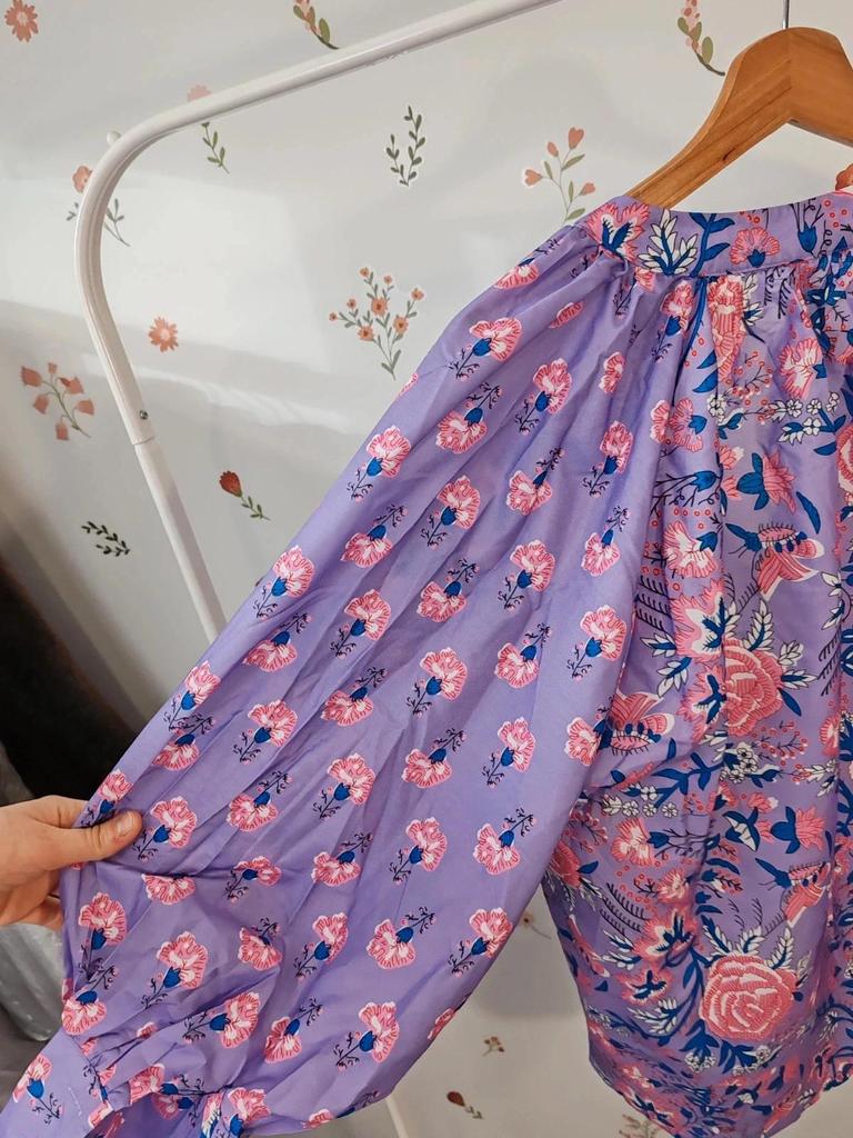 Blouse violette large taille L/xl