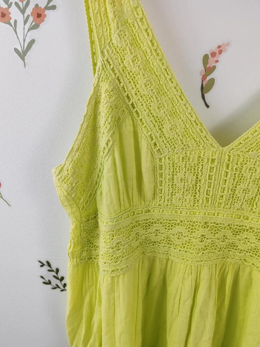 Robe bohème vert taille M/l