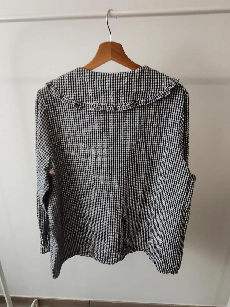 Blouse vichy noir taille S