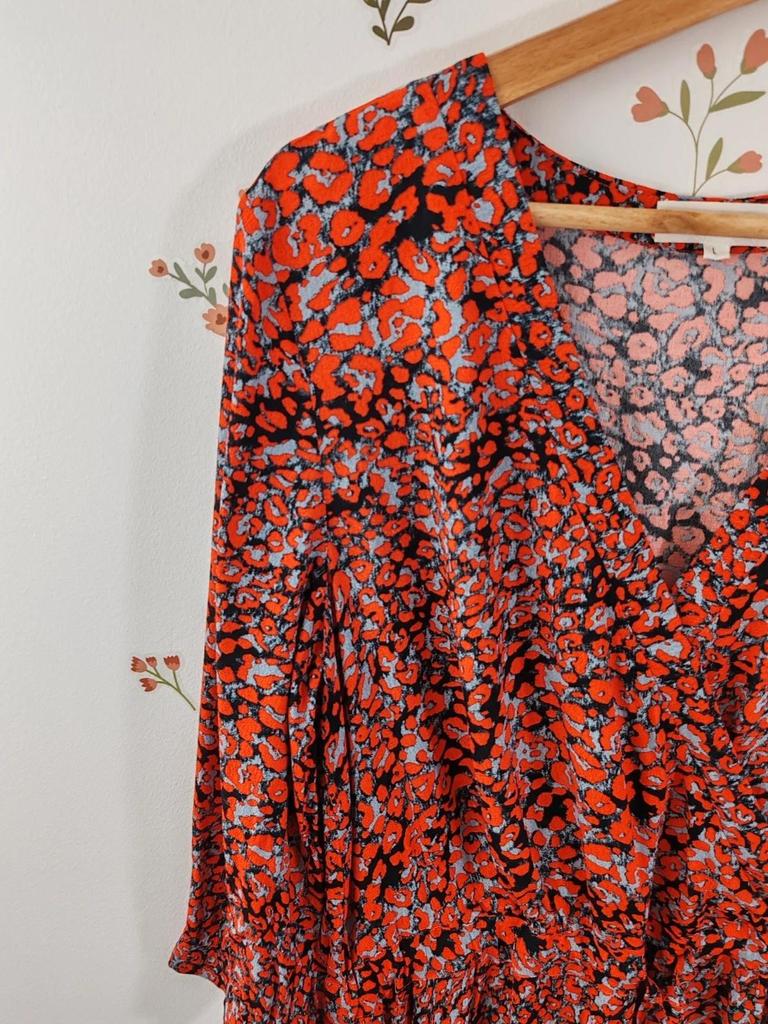 Robe longue rouge taille L