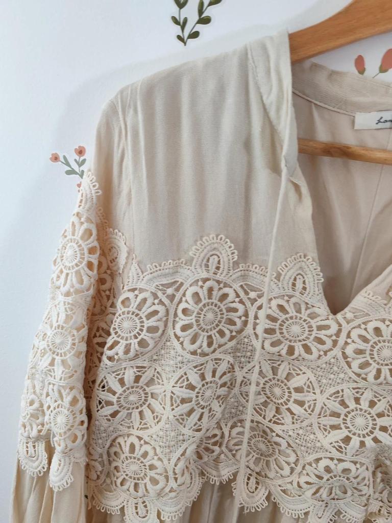 Robe courte / tunique beige taille L