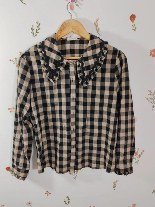 Blouse vichy croquet taille L