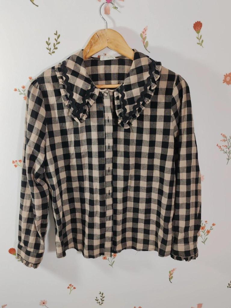 Blouse vichy croquet taille L