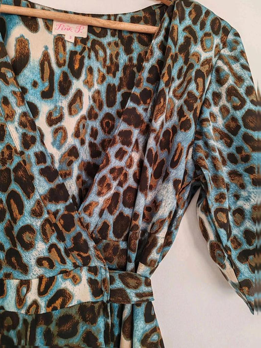 Robe soie léopard taille M/l
