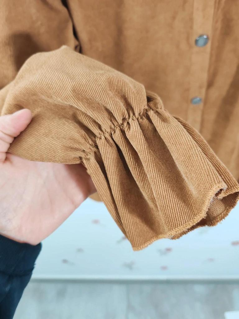 Blouse velours camel taille M/l