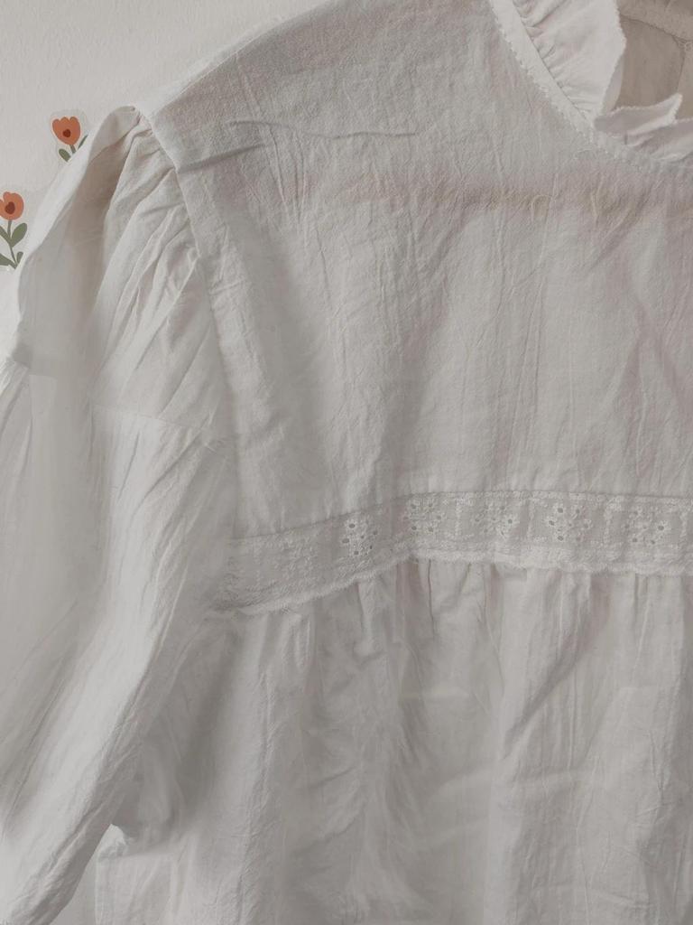 Blouse romantique blanche taille L