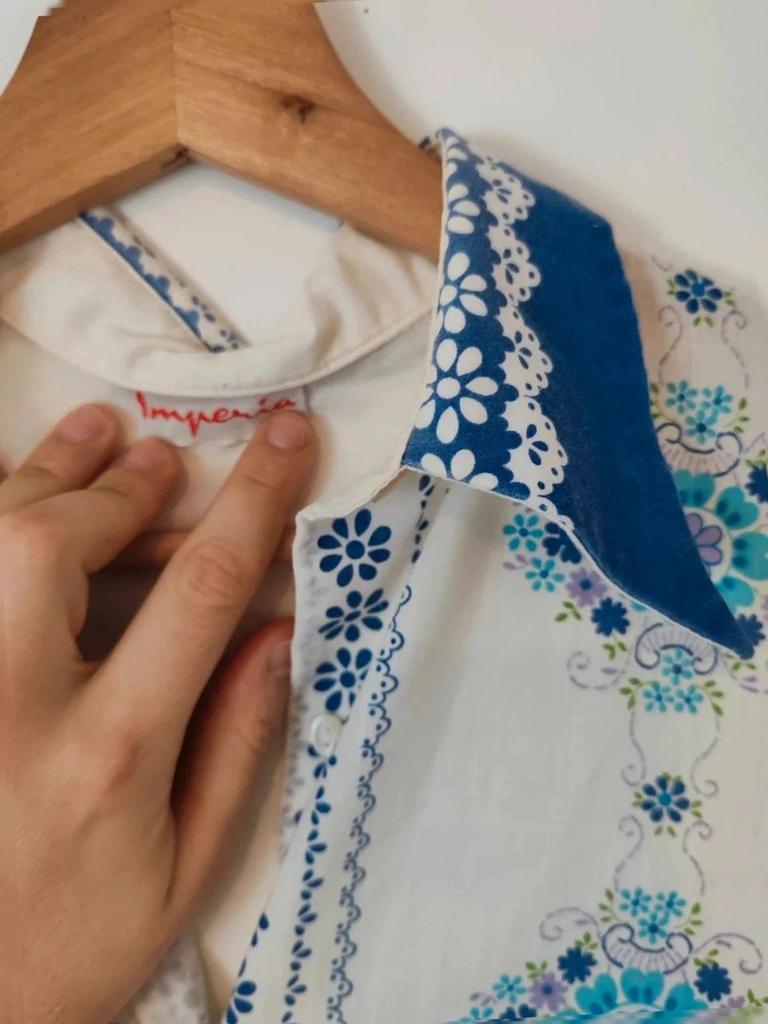 Chemisier à motif vintage taille Xs/s
